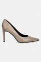 Calvin Klein szpilki skórzane ESS STILETTO 90 HW0HW02608 beżowy SS26