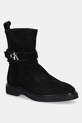 Замшевые ботинки Calvin Klein ANKLE BOOT W/ METAL LOGO SUE замш чёрный HW0HW02664
