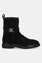 Замшевые ботинки Calvin Klein ANKLE BOOT W/ METAL LOGO SUE HW0HW02664 чёрный NC25