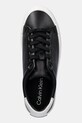Calvin Klein sneakersy skórzane LACE-UP SNEAKER LTH CK czarny HW0HW02673