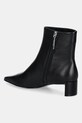 Încălțăminte Calvin Klein cizme de piele SET BACK KITTEN HEEL ANKLE BOOT HW0HW02811 negru