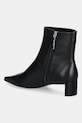 Обувь Кожаные полусапожки Calvin Klein SET BACK KITTEN HEEL ANKLE BOOT HW0HW02811 чёрный