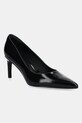 Kožené lodičky Calvin Klein ESS STILETTO 70 SHINY LTH přírodní kůže černá HW0HW02828