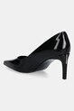 Boty Kožené lodičky Calvin Klein ESS STILETTO 70 SHINY LTH HW0HW02828 černá