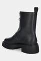 Obuwie Calvin Klein botki skórzane CHUNKY FRONT ZIP BOOT YW0YW01907 czarny