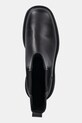 Δερμάτινες μπότες τσέλσι Calvin Klein CHUNKY HIGH CHELSEA μαύρο YW0YW01909