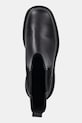 Calvin Klein bőr bokacsizma CHUNKY HIGH CHELSEA fekete YW0YW01909