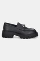 Calvin Klein mokasyny skórzane CHUNKY LOAFER LTH HW YW0YW01912 czarny AW25