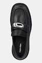 Calvin Klein bőr mokaszin CHUNKY LOAFER LTH HW fekete YW0YW01912
