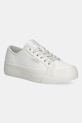 Αθλητικά Calvin Klein VULC FLATF LACE UP LTH CK απομίμηση λείου δέρματος λευκό YW0YW01932