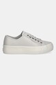 Calvin Klein sneakersy VULC FLATF LACE UP LTH CK YW0YW01932 szary NC25