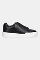 Δερμάτινα αθλητικά παπούτσια Calvin Klein CHUNKY CUPSOLE LACEUP LTH YW0YW01947 μαύρο AW25