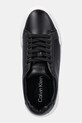 Δερμάτινα αθλητικά παπούτσια Calvin Klein CHUNKY CUPSOLE LACEUP LTH μαύρο YW0YW01947