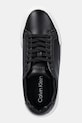 Kožené tenisky Calvin Klein CHUNKY CUPSOLE LACEUP LTH černá YW0YW01947