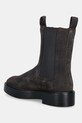 Παπούτσια Σουέτ μπότες τσέλσι Calvin Klein CONVAVE WELT CHESEA SUEDE YW0YW01969 καφέ