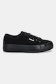 Σουέτ sneakers Calvin Klein VULC FLATF LACE UP SUE/WL CK YW0YW02000 μαύρο AW25
