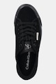 Σουέτ sneakers Calvin Klein VULC FLATF LACE UP SUE/WL CK μαύρο YW0YW02000