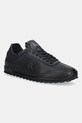 Kožne tenisice Calvin Klein LOW PROFILE RUNNER LTH MG imitacija zrnate kože crna YW0YW02049