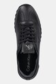 Kožne tenisice Calvin Klein LOW PROFILE RUNNER LTH MG crna YW0YW02049
