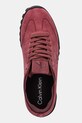 Σουέτ αθλητικά παπούτσια Calvin Klein LOW PROFILE RUNNER SUE MG μπορντό YW0YW02050