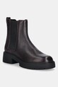 Шкіряні черевики Calvin Klein CHUNKY CHELSEA BOOT LTH без утеплення бордо YW0YW02072