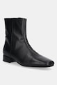Vagabond Shoemakers botki skórzane MONA płaski czarny 5955.001.20