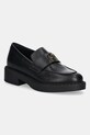 Furla mokasyny skórzane New Legacy Loafer platforma czarny YJ81FNL.WU0000.O6000