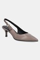 Furla szpilki skórzane Sfera Slingback 5-8 cm brązowy YJ07SFE.X30000.MA200