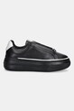Furla sneakersy skórzane Nuage Lace-Up Sneaker YJ86NUA.BX4067.P1900 czarny AW25