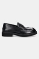 Кожаные мокасины BOSS Eleri 50548761.001 чёрный AW25