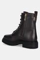 Obuwie Tommy Hilfiger workery skórzane TH PLAQUE PEBBLE LACE BOOT FW0FW08767 brązowy