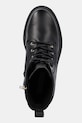 Tommy Hilfiger workery skórzane TH PLAQUE PEBBLE LACE BOOT czarny FW0FW08767
