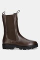 Tommy Hilfiger sztyblety skórzane TH LTHR MID CHELSEA FW0FW08770 brązowy AW25