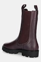 Încălțăminte Tommy Hilfiger ghete chelsea de piele TH LTHR MID CHELSEA FW0FW08770 burgundia
