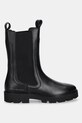 Δερμάτινες μπότες τσέλσι Tommy Hilfiger TH LTHR MID CHELSEA FW0FW08770 μαύρο AW25