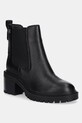 Кожаные полусапоги Tommy Hilfiger TH LEATHER CHELSEA CLEATED HEEL без утепления чёрный FW0FW08774
