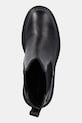 Tommy Hilfiger ghete chelsea de piele TH LEATHER CHELSEA CLEATED HEEL negru FW0FW08774