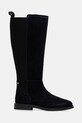 Tommy Hilfiger kozaki zamszowe FLAG SUEDE LONG BOOT FW0FW08779 granatowy AW25