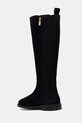 Obuwie Tommy Hilfiger kozaki zamszowe FLAG SUEDE LONG BOOT FW0FW08779 granatowy