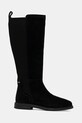 Tommy Hilfiger kozaki zamszowe FLAG SUEDE LONG BOOT FW0FW08779 czarny AW25