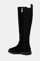 Încălțăminte Tommy Hilfiger cizme din piele întoarsă FLAG SUEDE LONG BOOT FW0FW08779 negru