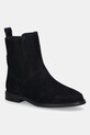 Tommy Hilfiger sztyblety zamszowe FLAG SUEDE CHELSEA BOOT płaski granatowy FW0FW08780