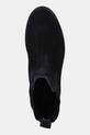 Tommy Hilfiger sztyblety zamszowe FLAG SUEDE CHELSEA BOOT granatowy FW0FW08780