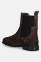 Obuwie Tommy Hilfiger sztyblety zamszowe FLAG SUEDE CHELSEA BOOT FW0FW08780 brązowy