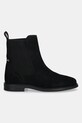 Semišové kotníkové boty Tommy Hilfiger FLAG SUEDE CHELSEA BOOT FW0FW08780 černá AW25