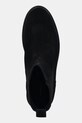 Semišové kotníkové boty Tommy Hilfiger FLAG SUEDE CHELSEA BOOT černá FW0FW08780