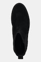 Tommy Hilfiger sztyblety zamszowe FLAG SUEDE CHELSEA BOOT czarny FW0FW08780