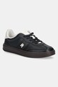 Kožené tenisky Tommy Hilfiger TH HERITAGE SNEAKER SHINY další černá FW0FW08823