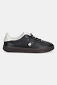 Tommy Hilfiger sneakersy skórzane TH HERITAGE SNEAKER SHINY FW0FW08823 czarny AW25