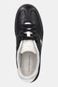 Kožené tenisky Tommy Hilfiger TH HERITAGE SNEAKER SHINY černá FW0FW08823